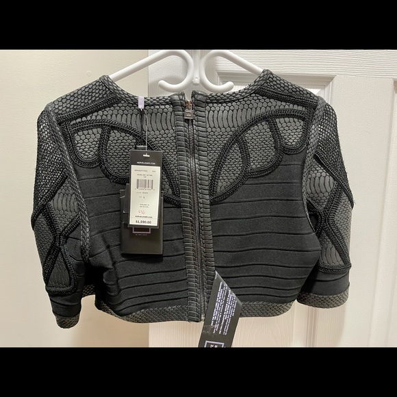 Herve Leger Black Sanja Bandage Skirt Set w/ Tags - Picture 5 of 11